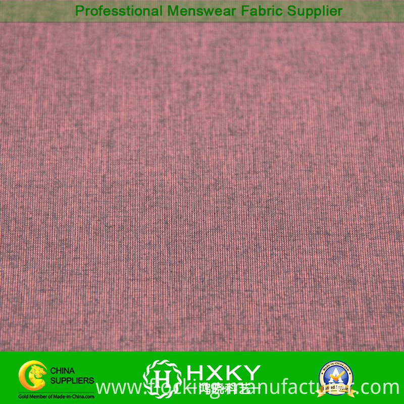 Cross Stripe Cationic Polyester Fabric for Men's Garment